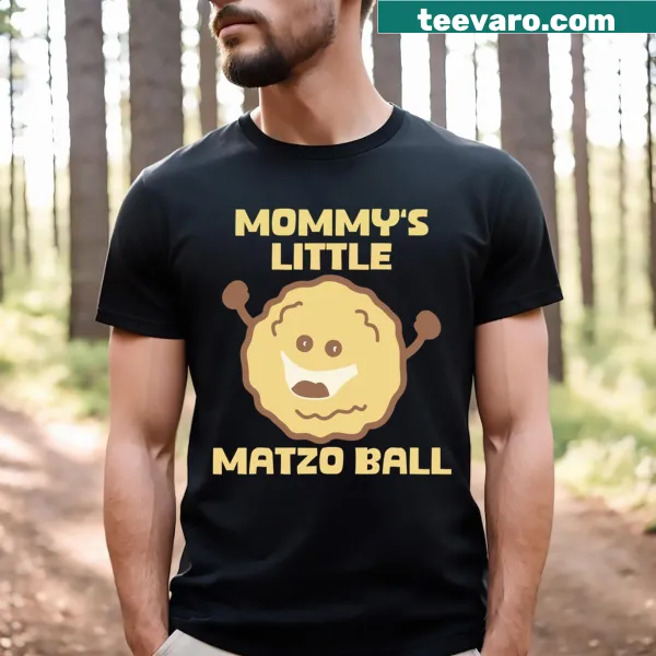 Vintage distressed t-shirt featuring matzo ball and playful text for moms