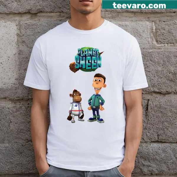 T-shirt featuring characters from the animated series Planet Sheen