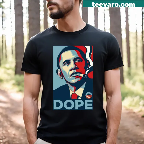 Shepard Fairey-style Obama graphic t-shirt
