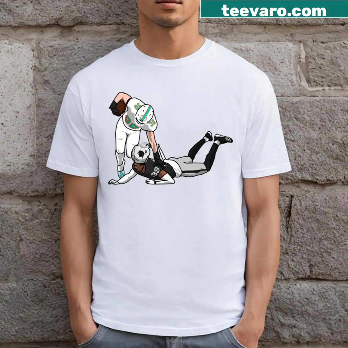Bold typography tee with 'Run' prominently featured — on a men's t-shirt