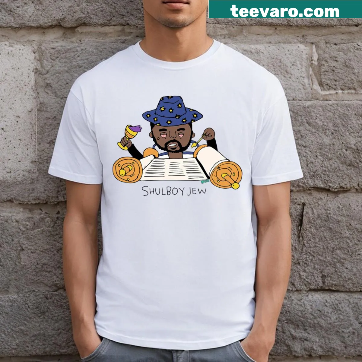 Humorous typographic design celebrating cultural identity on a T-shirt. — on a men's t-shirt