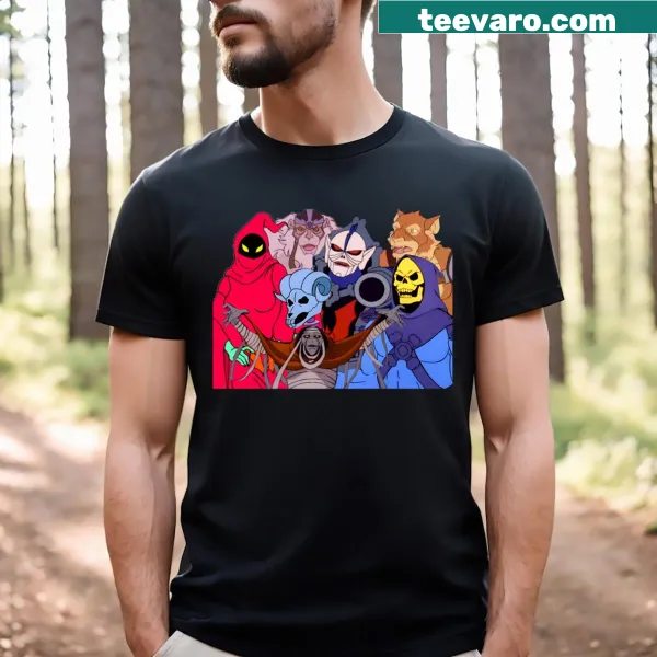 Villains-themed t-shirt with vintage design