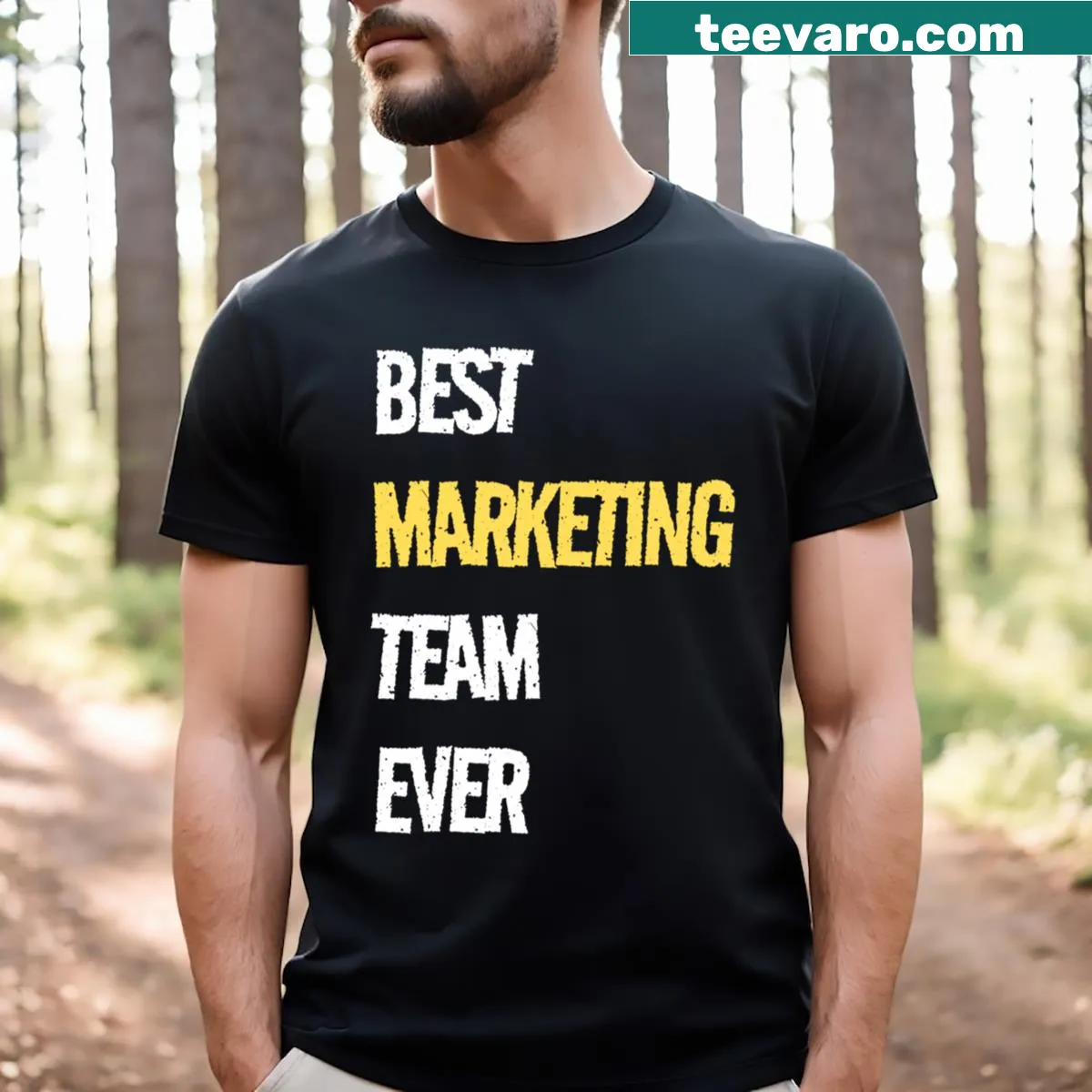 Funny T-shirt for the best marketing team ever — on a men's t-shirt