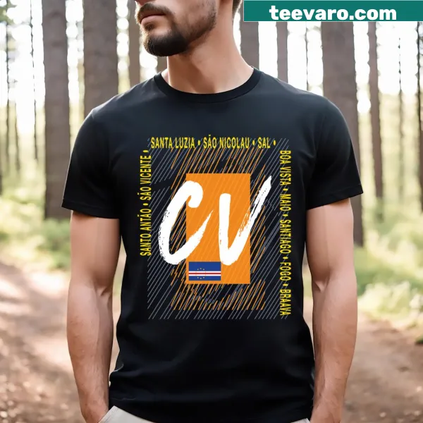 Illustration of Cape Verde Islands on t-shirt