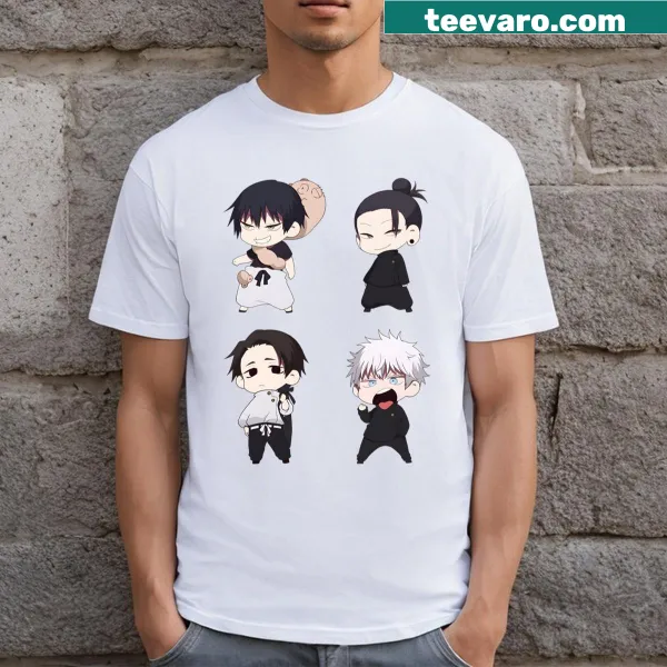 Chibi Special Grade Sorcerers t-shirt featuring cute characters