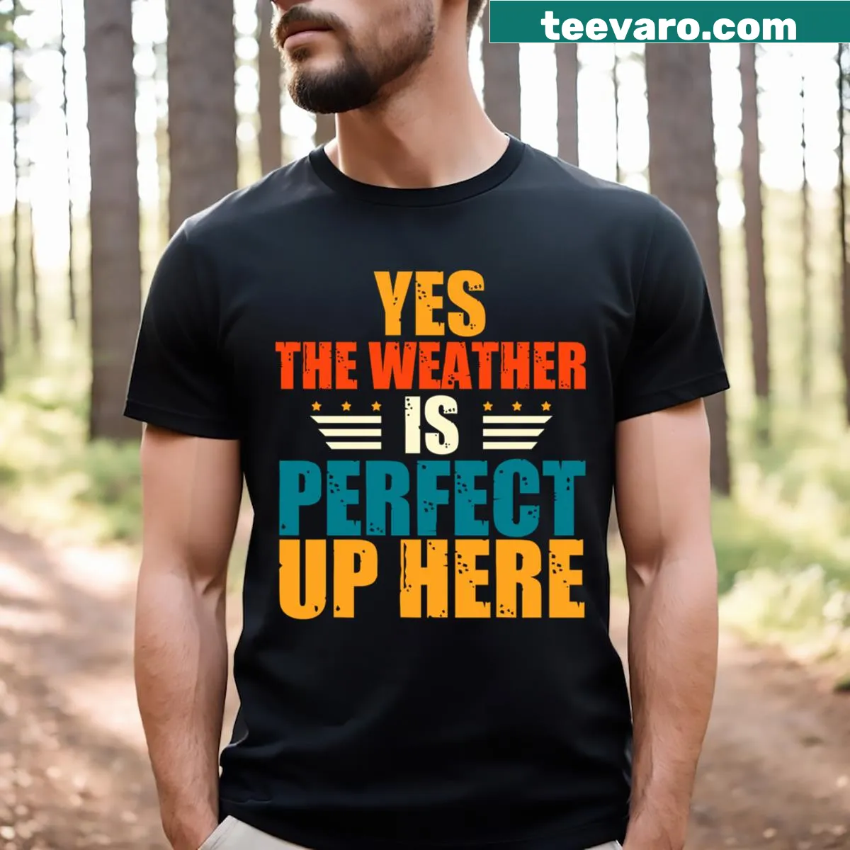 Humorous quotes for tall men on essential T-shirt — on a men's t-shirt