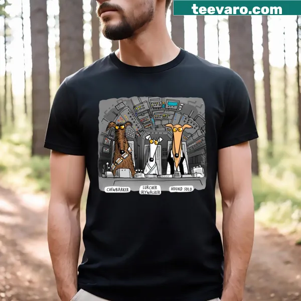Cute hound illustration T-shirt for dog lovers