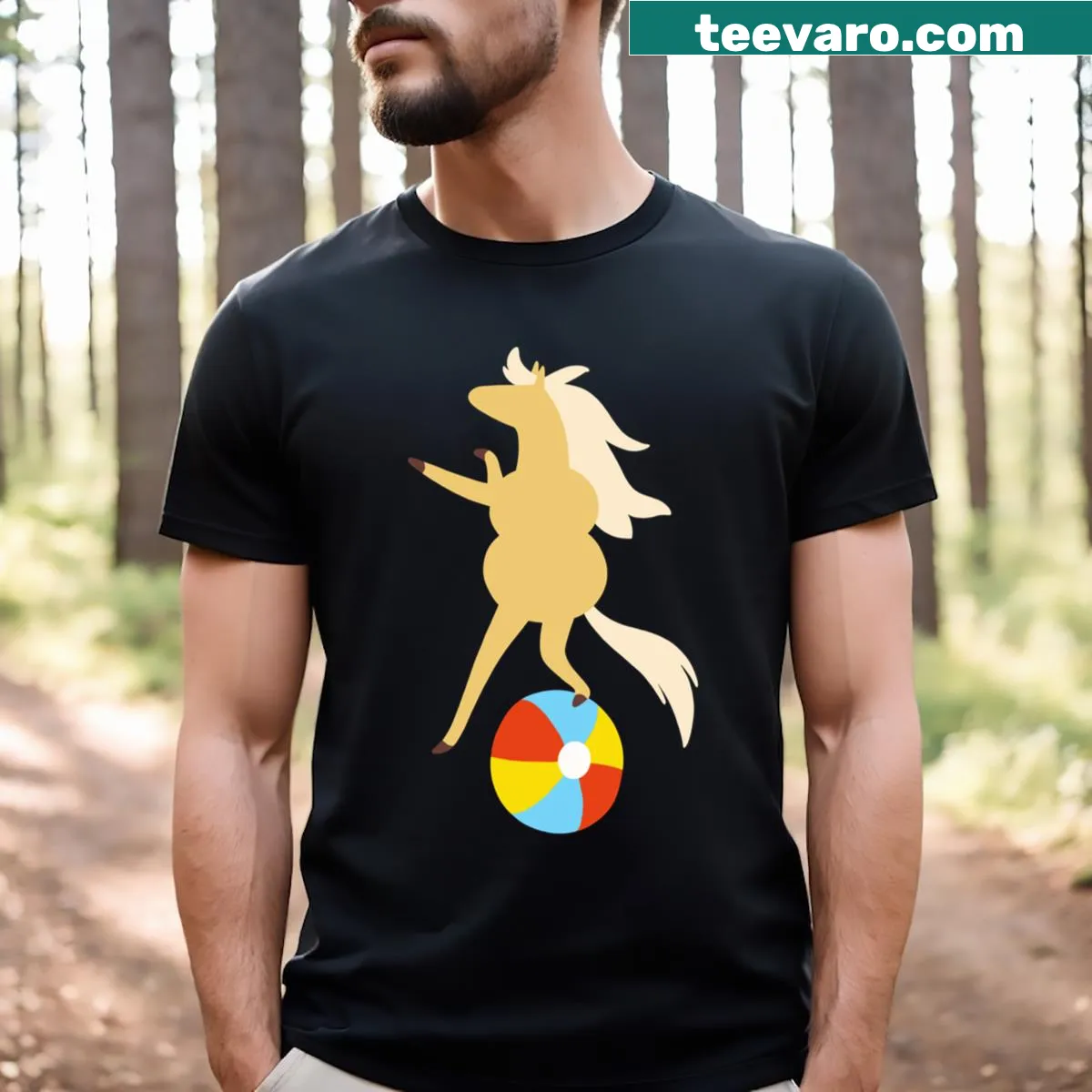 Illustration of James Baxter from Adventure Time on a t-shirt — on a men's t-shirt
