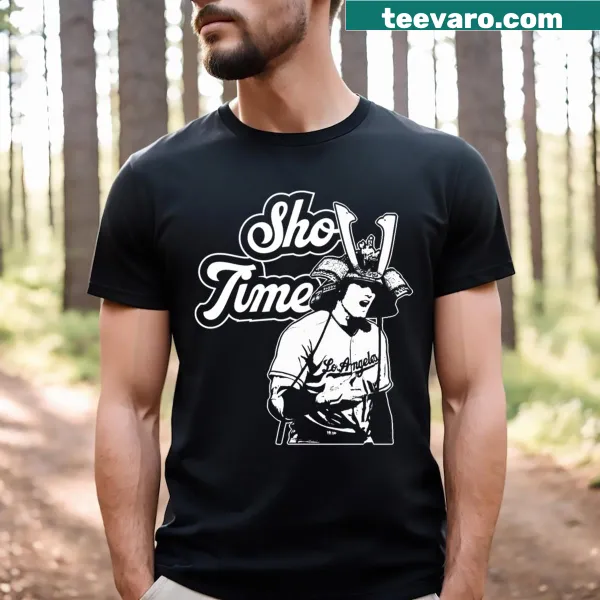 T-shirt featuring Shohei Ohtani and Los Angeles Dodgers branding