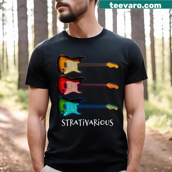 Illustration of a Stratocaster electric guitar with hand-lettered text
