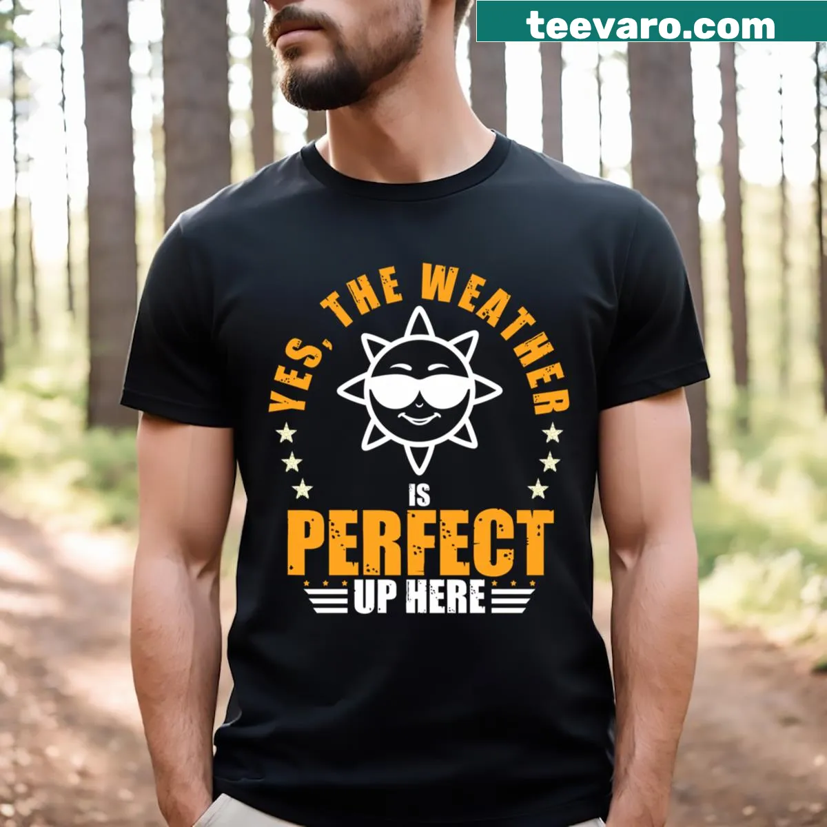 Humorous quotes for tall men showcased on a T-shirt — on a men's t-shirt