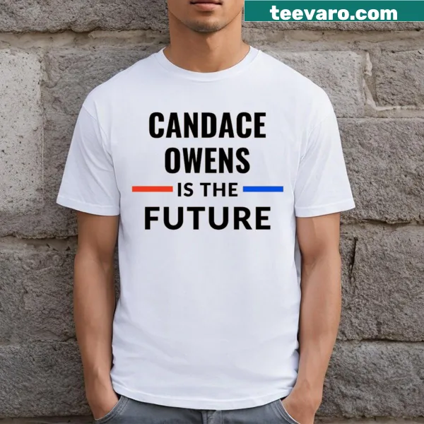 Bold typography T-shirt declaring 'Candace Owens Is The Future'