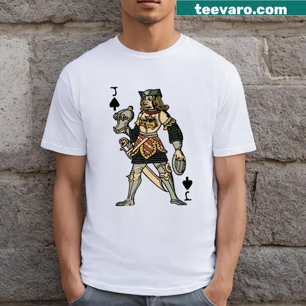Illustration of Jack of Spades on a T-shirt