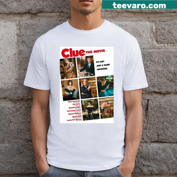 Retro Clue board game T-shirt from 1985