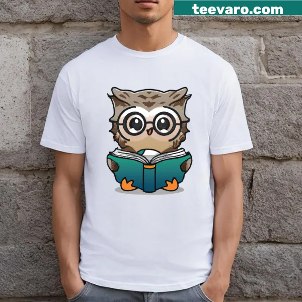 Adorable owl illustration with a book design