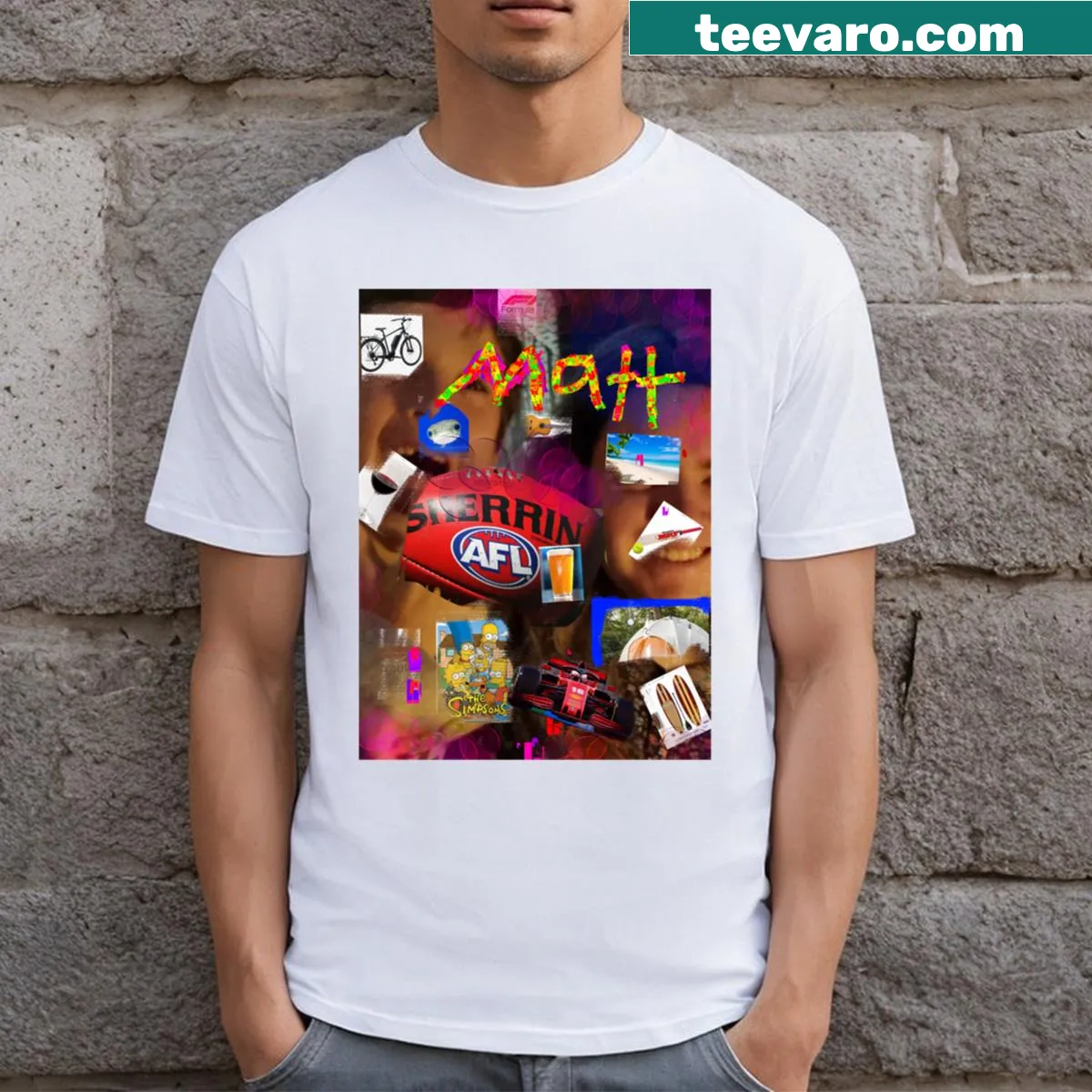 Heartfelt T-shirt celebrating fathers and family — on a men's t-shirt