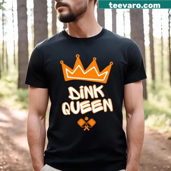 Funny typography design for Dink Queen in pickleball