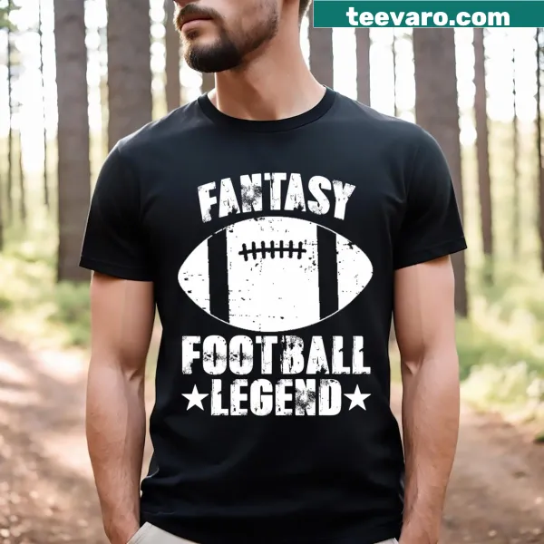 Fantasy Football Legend T-shirt with bold typography for football fans