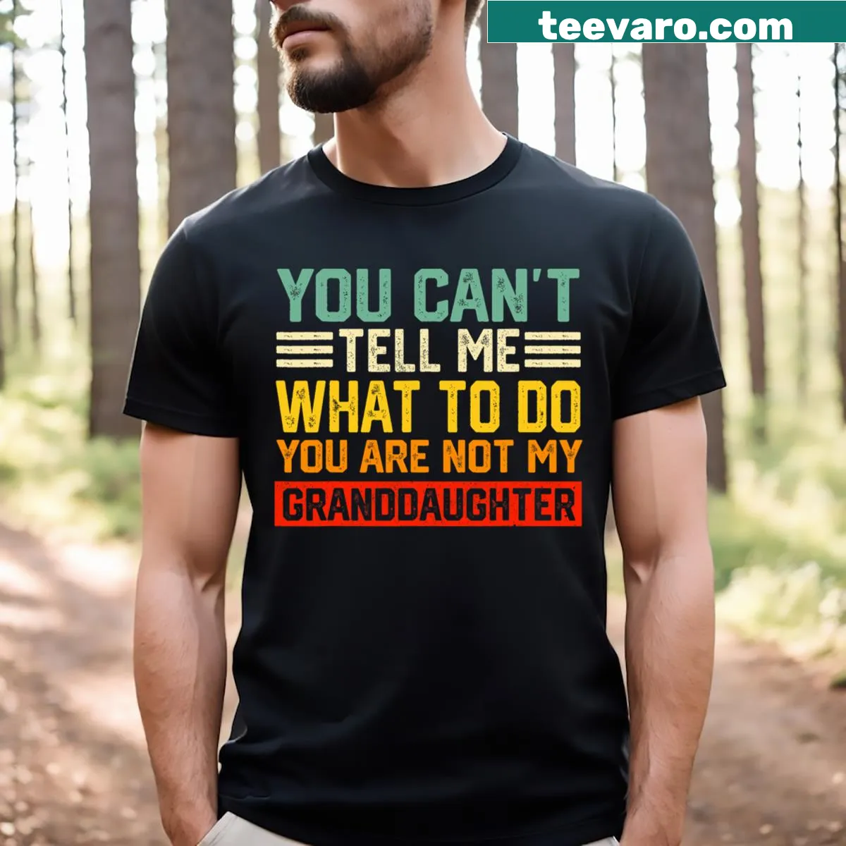 Funny Grandpa shirt with humorous text for grandfathers — on a men's t-shirt