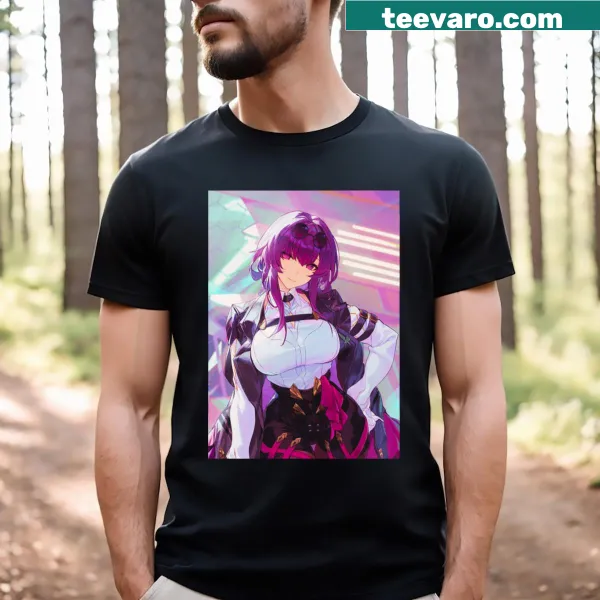 Honkai Star Rail T-shirt with character illustrations