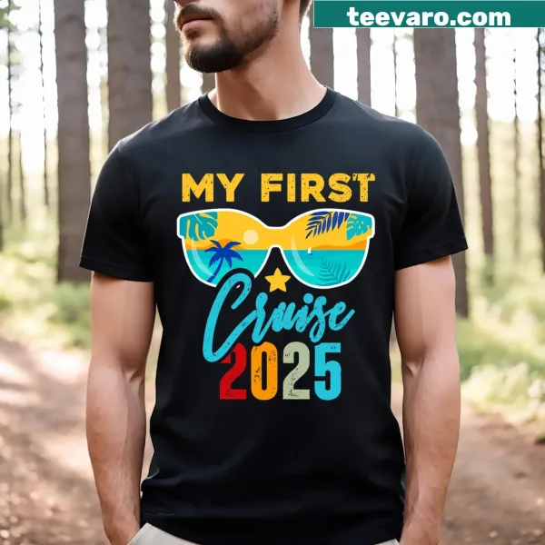 Vintage-style family cruise shirt featuring a classic cruise ship graphic.