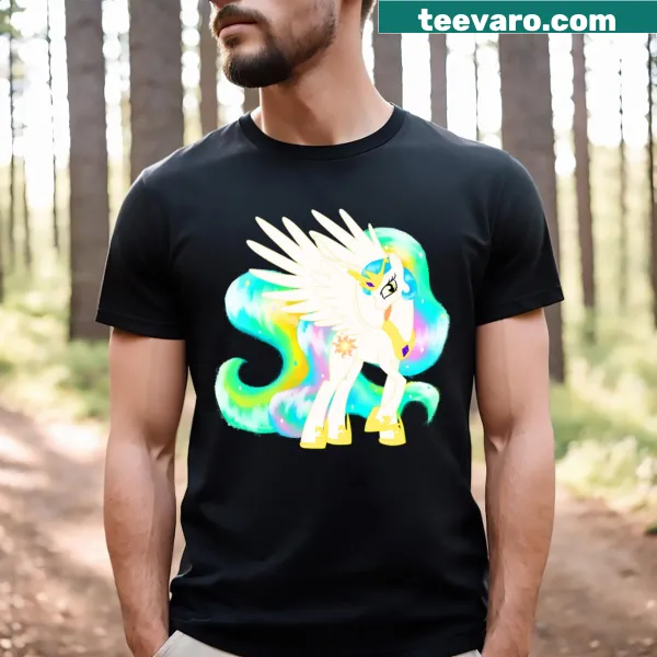 T-shirt featuring Princess Celestia in a charming design