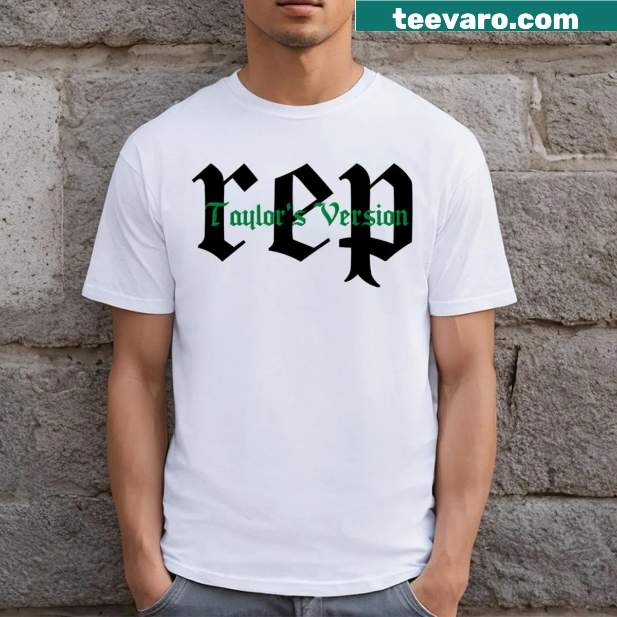 T-shirt honoring Taylor Swift with clever graphic design — on a men's t-shirt