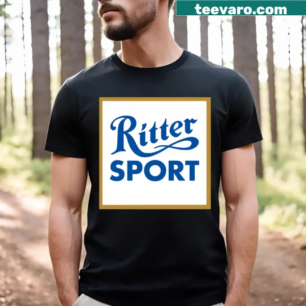 Simple T-shirt featuring the Ritter Sports logo
