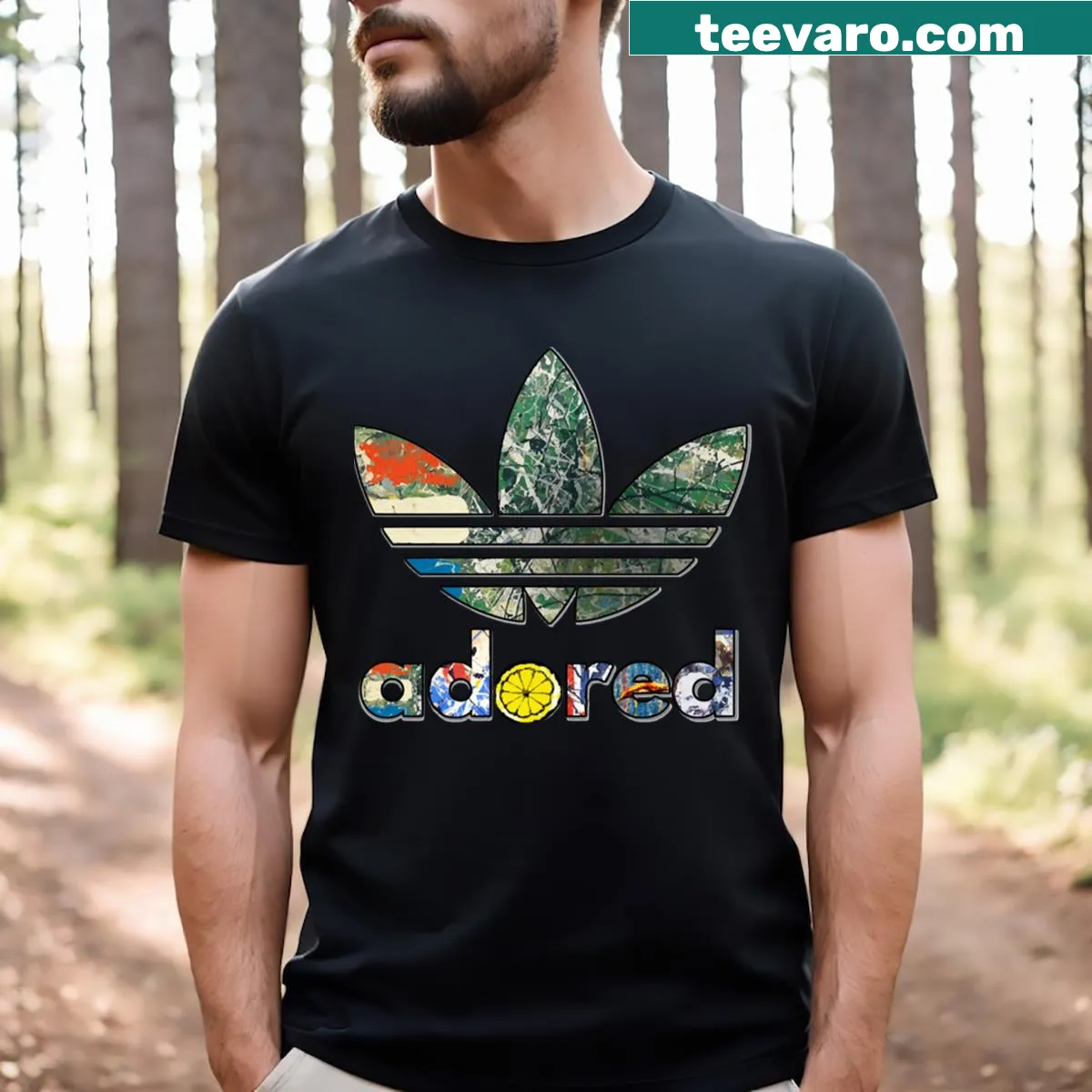 Typographic T-shirt honoring Ian Brown and the Madchester music scene. — on a men's t-shirt