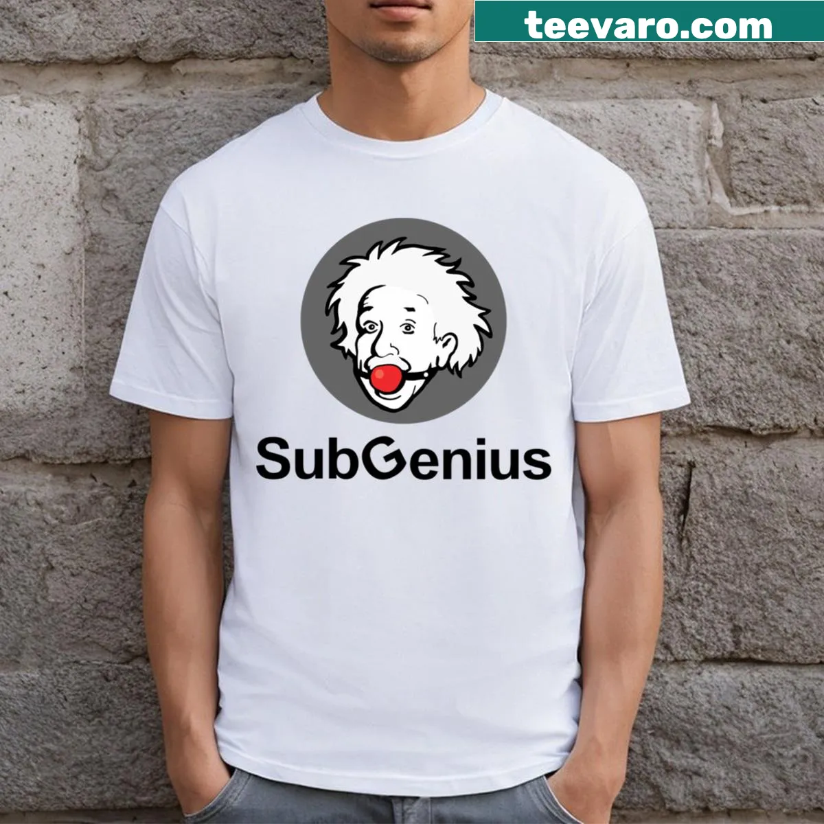 Unique Subgenius-themed graphic t-shirt — on a men's t-shirt