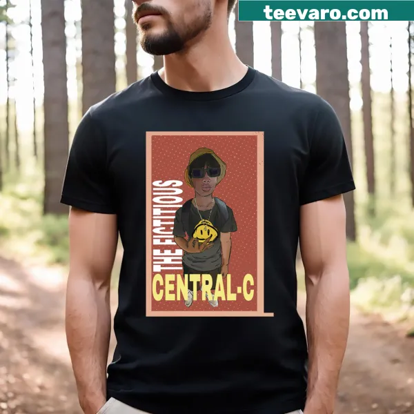 Fiction-themed t-shirt with whimsical graphics