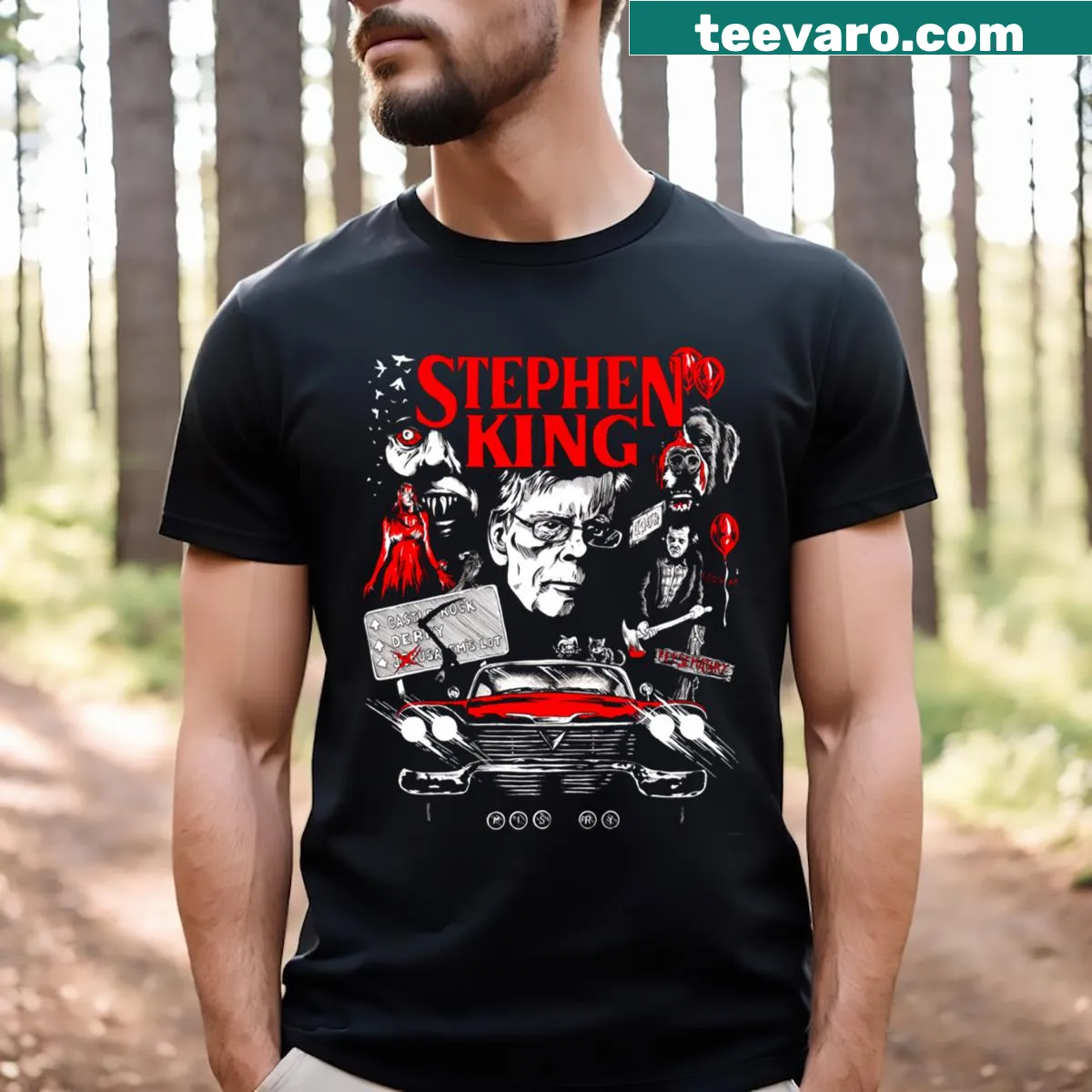 Minimalist T-shirt featuring a royal silhouette design for a confident look. — on a men's t-shirt
