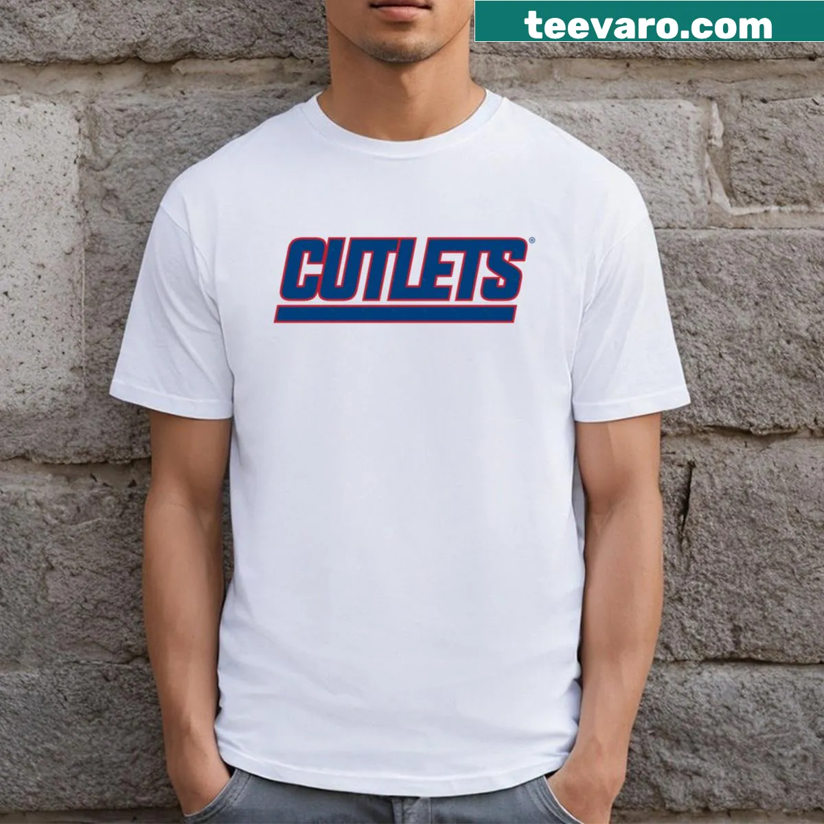 Unique typographic design T-shirt with a whimsical slogan — on a men's t-shirt
