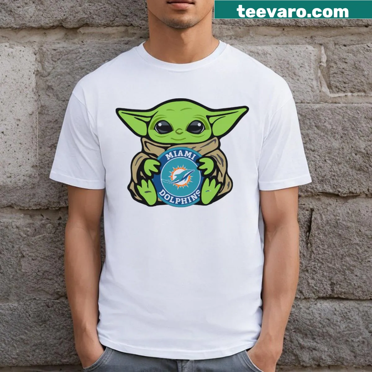 Humorous Miami-themed t-shirt with a playful slogan — on a men's t-shirt