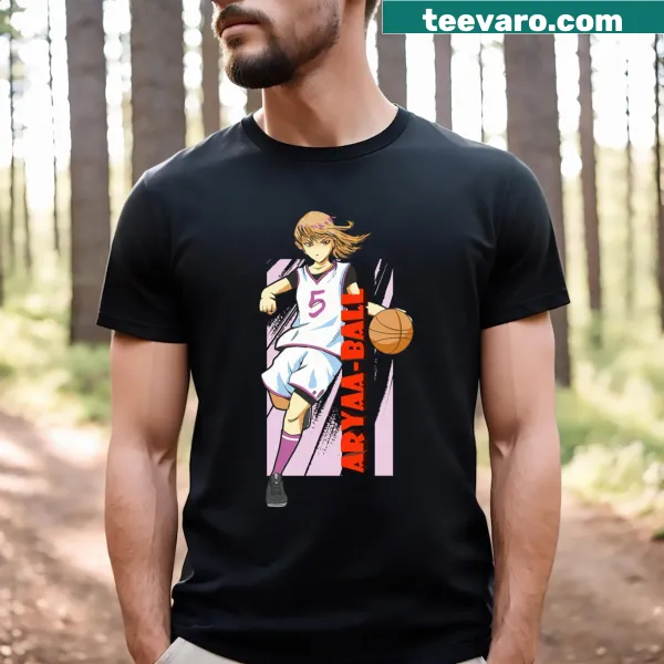 Illustrative Aryaaball t-shirt featuring a whimsical design
