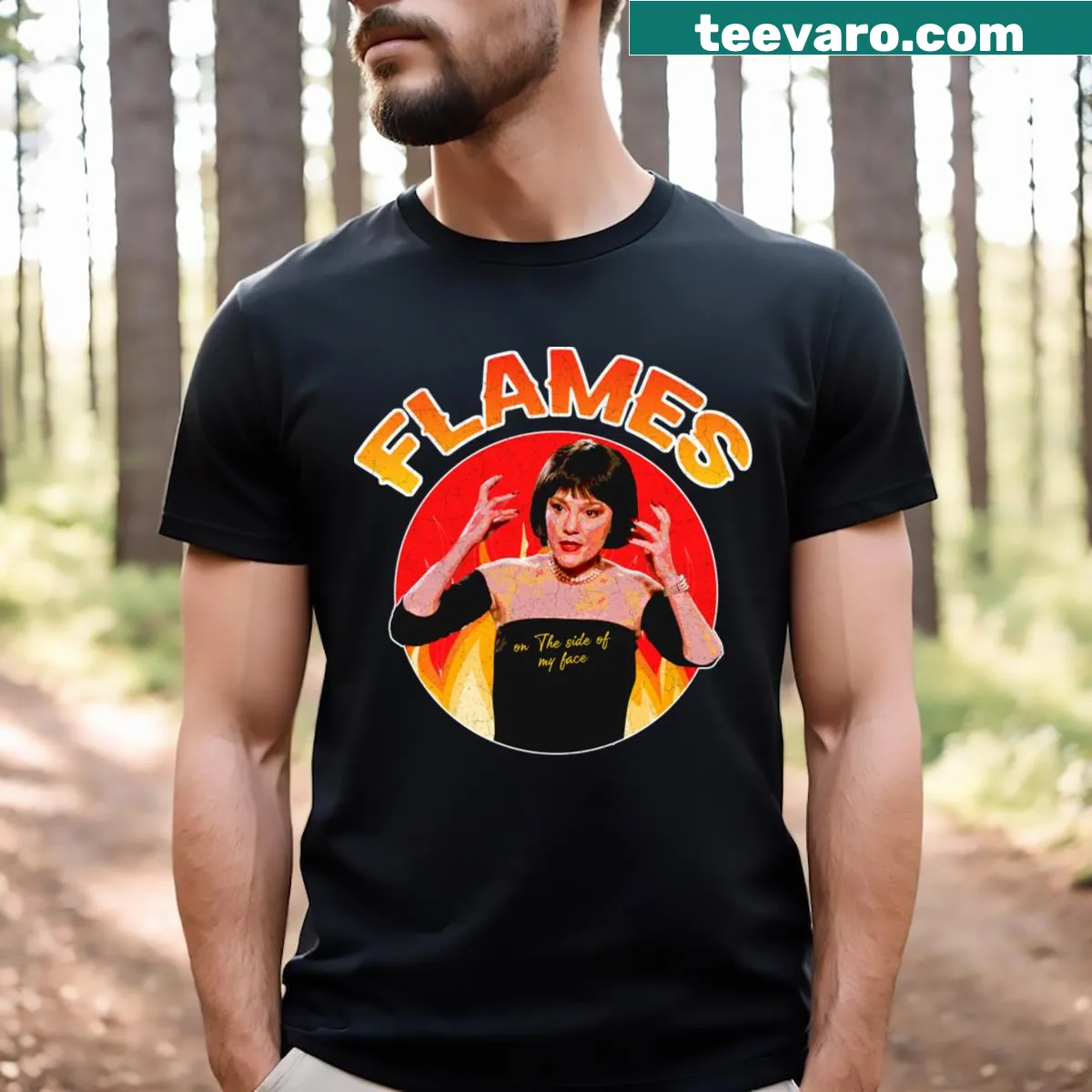 Typographic design inspired by the movie Clue on a T-shirt — on a men's t-shirt