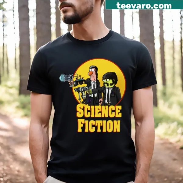 T-shirt with creative typography celebrating science fiction