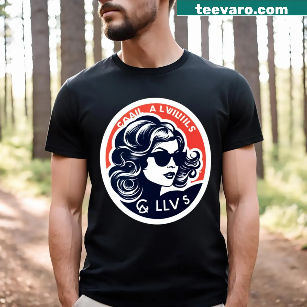 Minimalist T-shirt featuring the name Gail Lewis — on a men's t-shirt