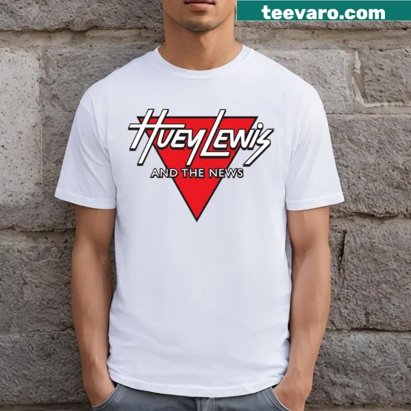 Huey Lewis The News T-shirt with bold lettering