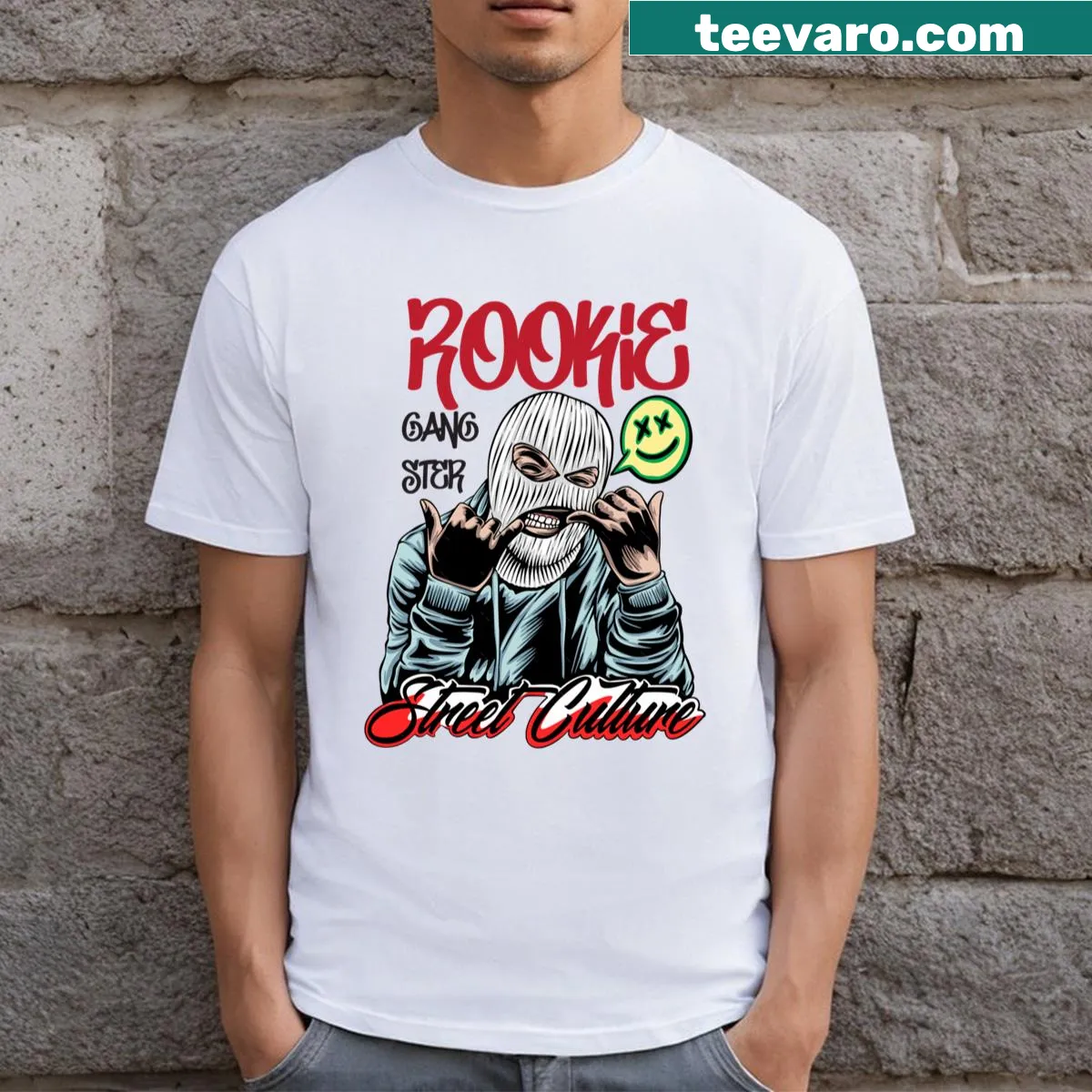 Urban street culture graphic t-shirt with contemporary design — on a men's t-shirt