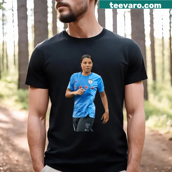 T-shirt featuring Samantha Kerr's name for Chicago Red Stars fans