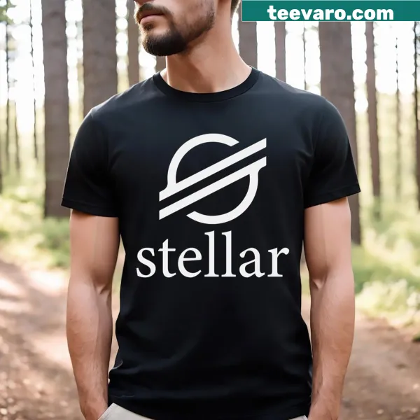 Design highlighting Stellar Lumens on a T-shirt