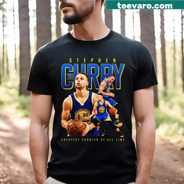 T-shirt featuring Steph Curry's number 30 for the Golden State Warriors