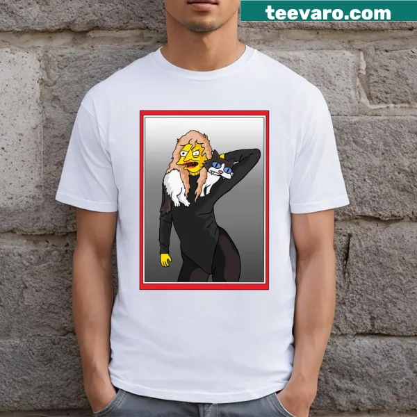 Adorable cat lady t-shirt with whimsical design