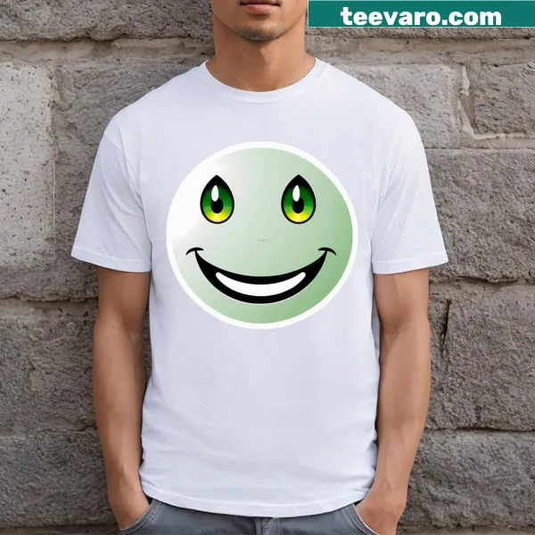 Illustration of digital faces on Virtual Expressions T-shirt