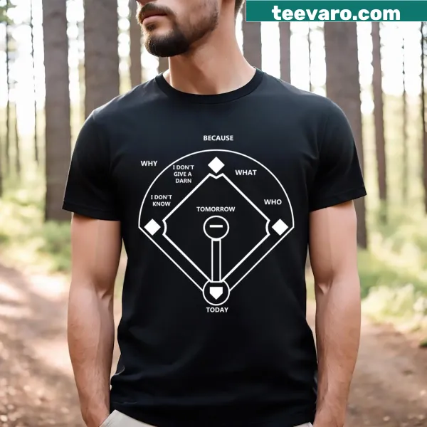 Funny baseball saying on a T-shirt