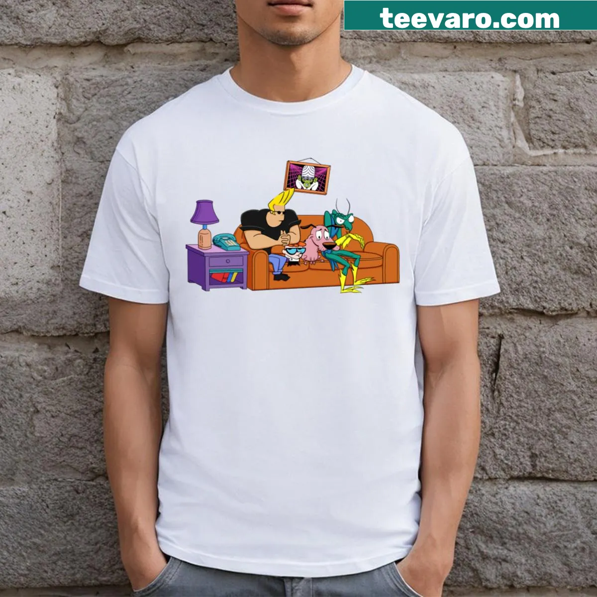 Vintage-inspired 90's Network design — on a men's t-shirt
