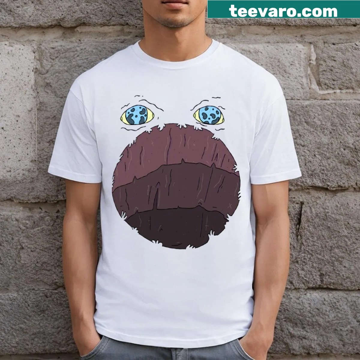 T-shirt featuring the Music Hole from Adventure Time in a playful design — on a men's t-shirt