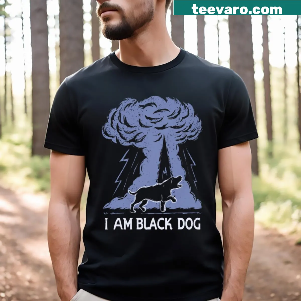 Typography T-shirt celebrating the diversity of music — on a men's t-shirt
