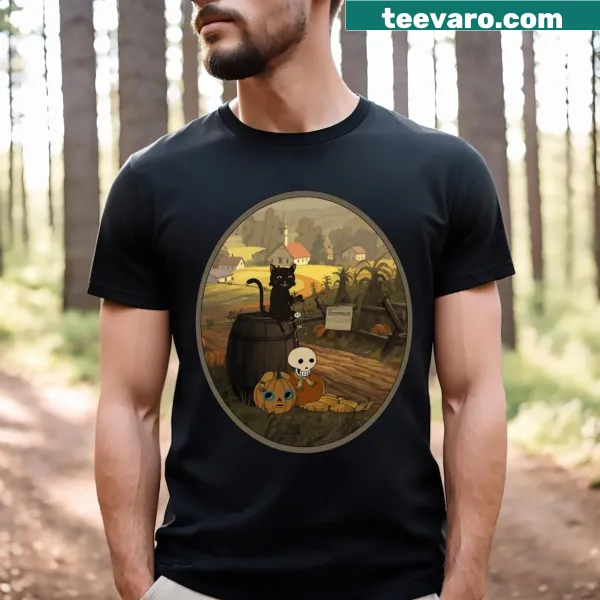 Minimalist T-shirt featuring the phrase 'At The End Of The Road' for reflective wear